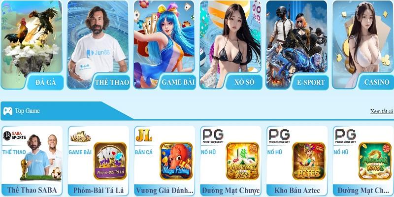 Hệ thống giải trí với nhiều sảnh cược thú vị