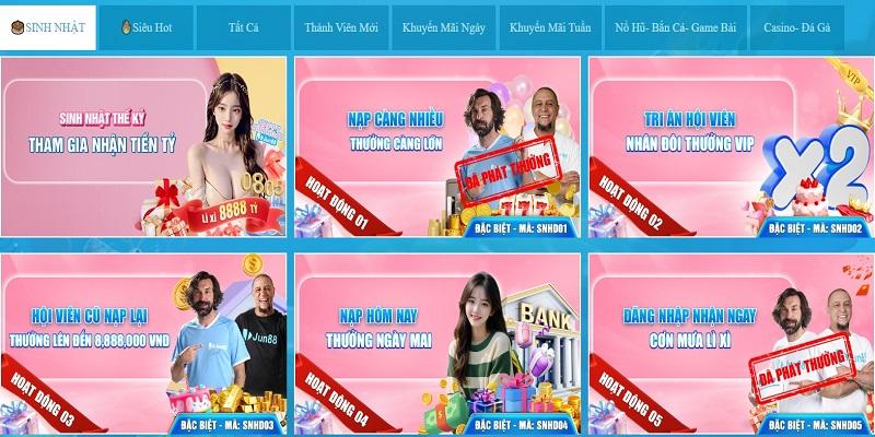 Nhiều sự kiện tặng quà ấn tượng