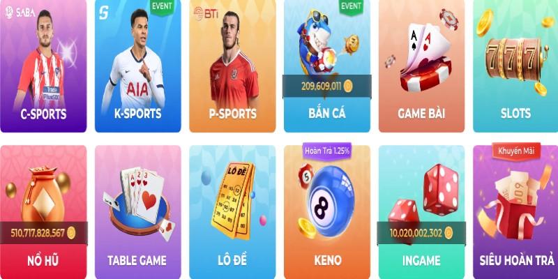 Những trò chơi tuyệt vời có tại nhà cái uy tín